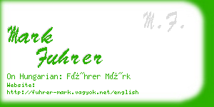 mark fuhrer business card